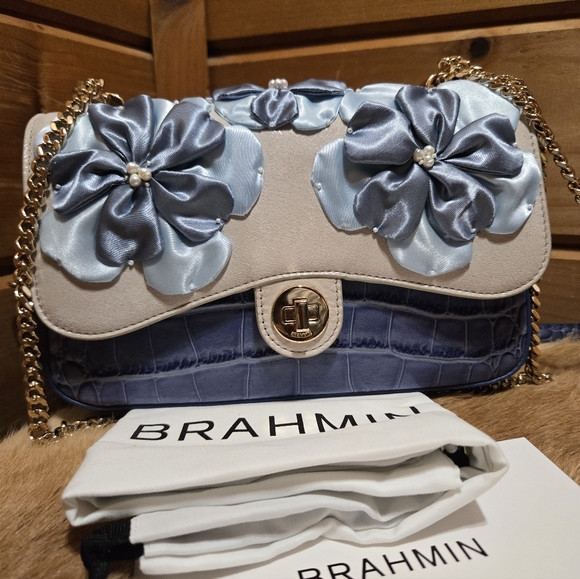 Brahmin Premier Collection Rosa Bellbottom Crossbody Bag NWT - Picture 10 of 10